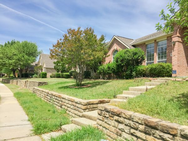 Sloped Yard Landscaping in Seminole